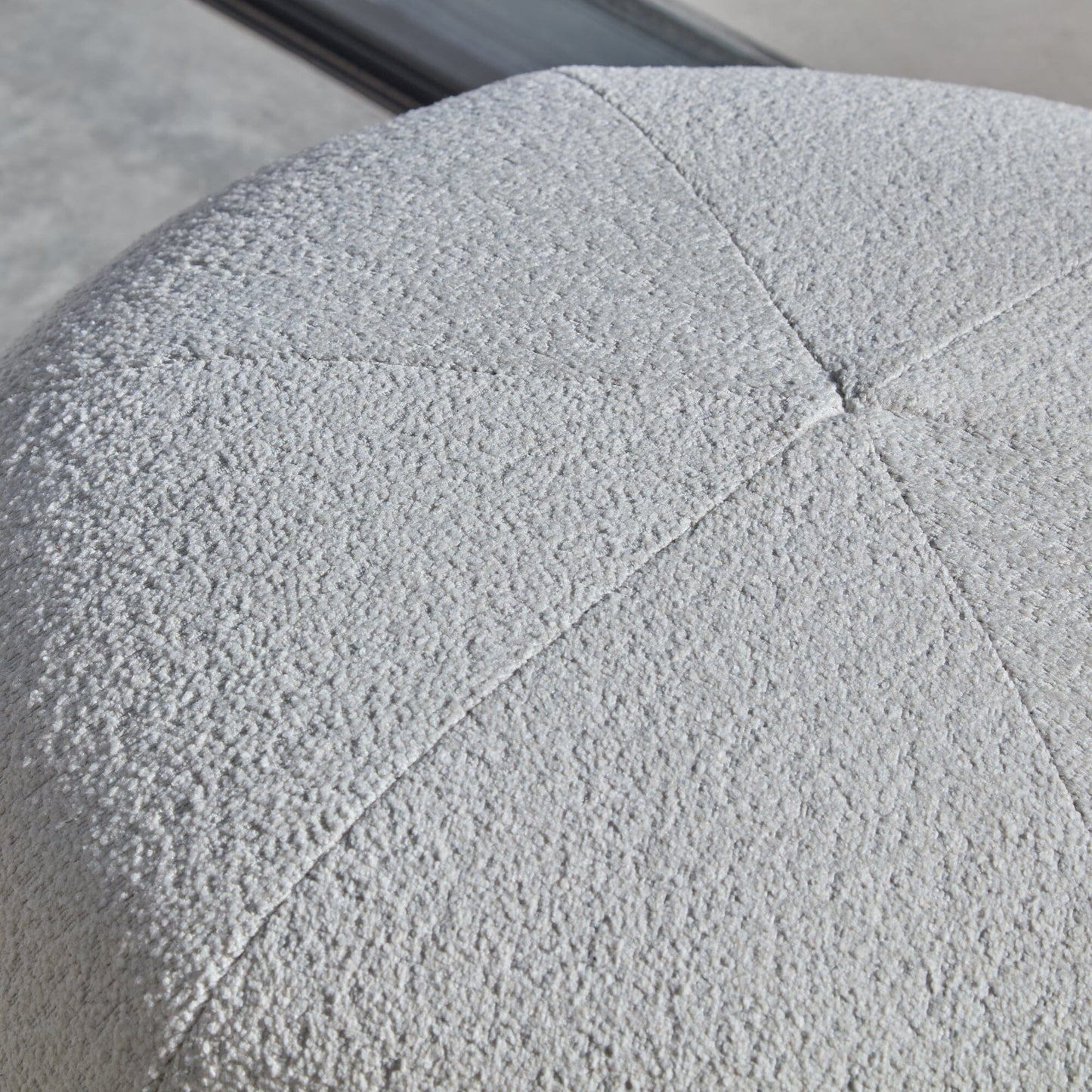 Nathalia Boucle Round Footstool